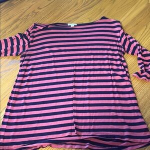 GAP vintage Pink and Blue Boxy 3/4 Sleeve top